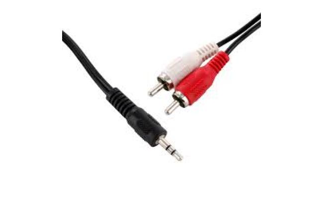 Cable Audio, 3.5mm to 2RCA, 3m